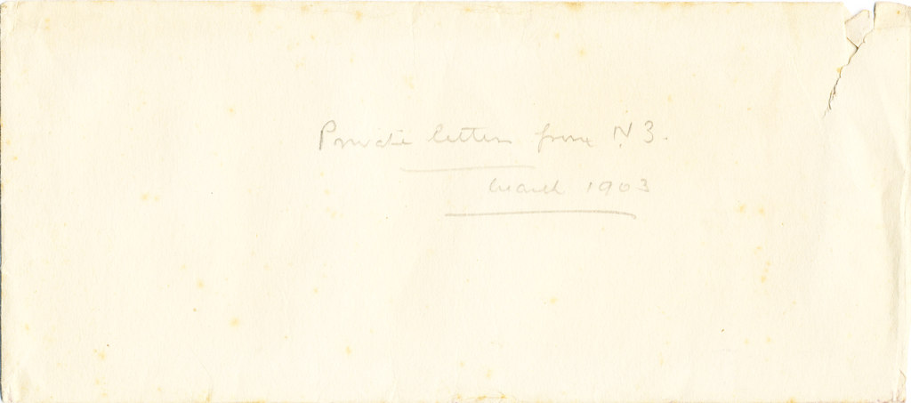 Envelope of private letters sent by William Colbeck DUNIH 1.001