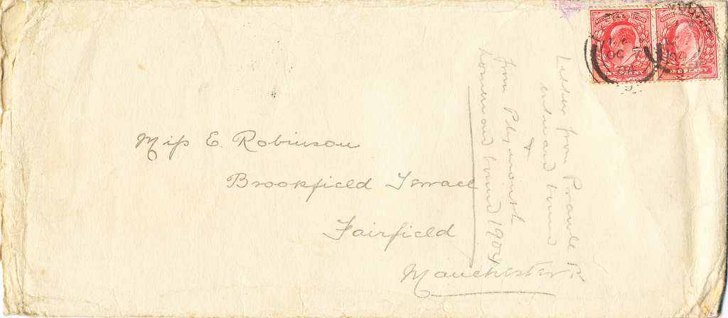 Envelope containing letters sent by William Colbeck DUNIH 1.004
