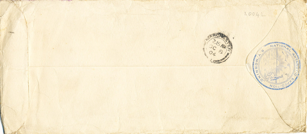 Envelope containing letters sent by William Colbeck DUNIH 1.004