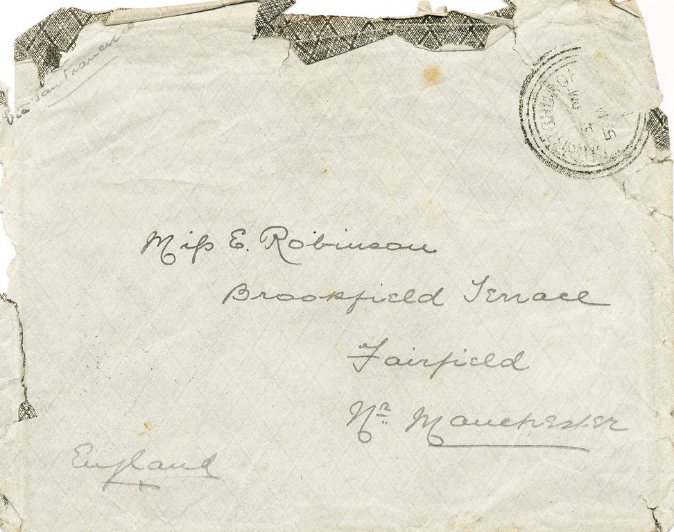 Envelope containing William Colbeck letters DUNIH 1.008