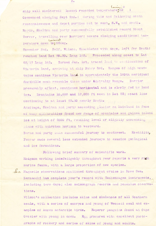 Copy of telegram sent by Colbeck re. Vince's death DUNIH 1.023