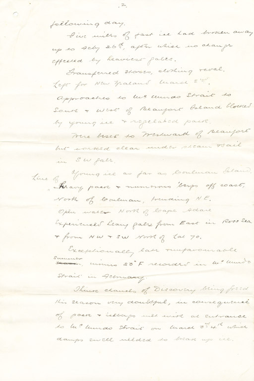 Draft copy of telegram sent from the Morning, 1903 DUNIH 1.024
