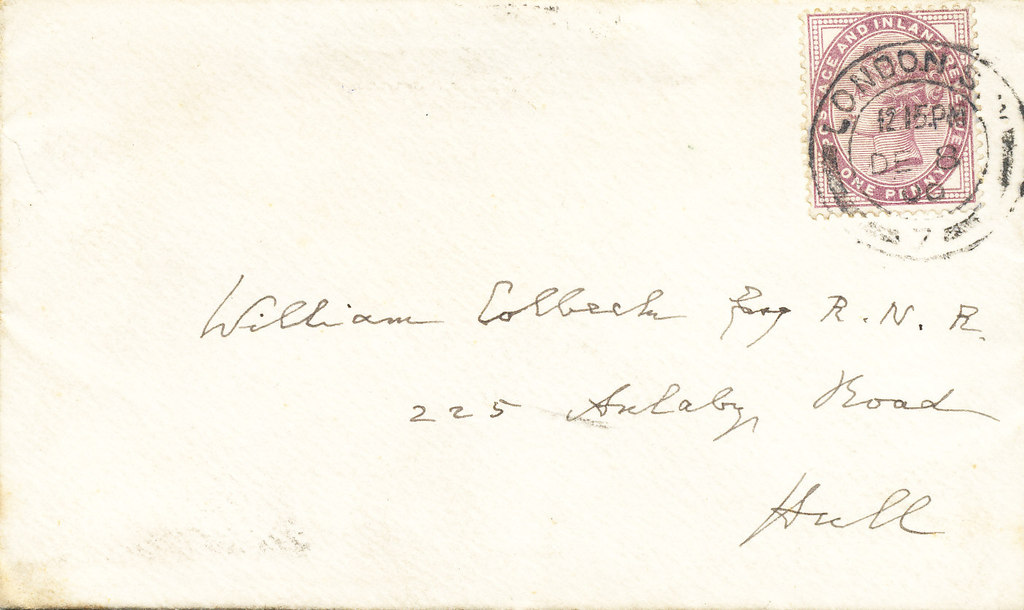 Envelope addressed to Colbeck DUNIH 1.066