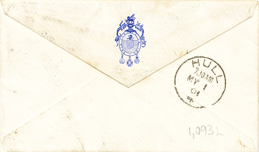 Envelope containing letters to Colbeck DUNIH 1.093