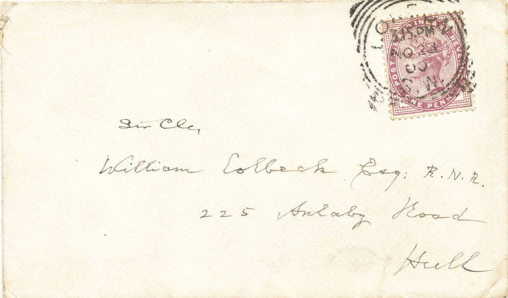 Envelope containing letter to Colbeck DUNIH 1.095
