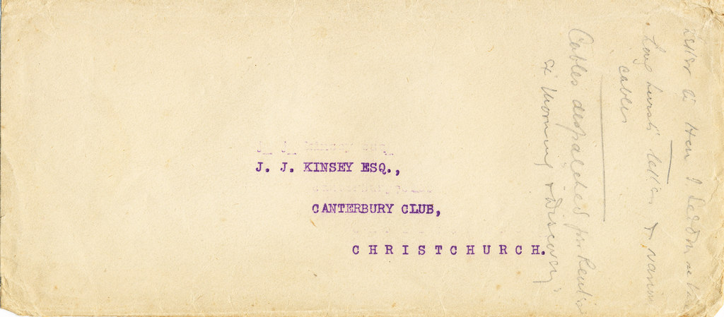 Envelope containing letter to J.J. Kinsey DUNIH 1.133