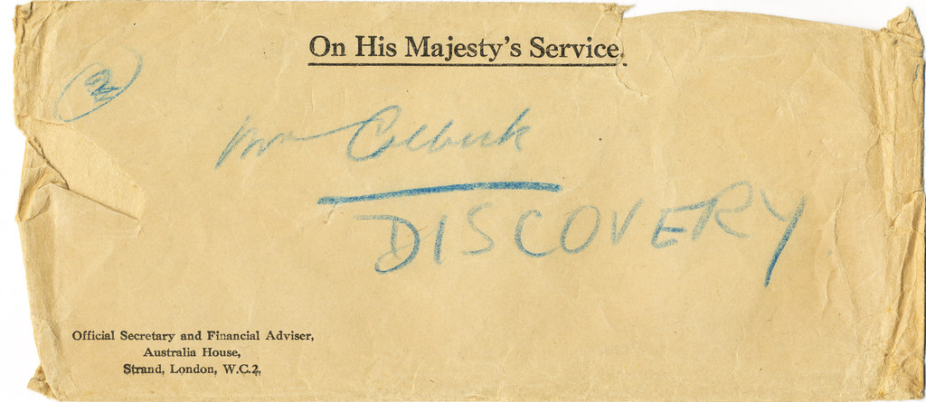 Envelope sent to William R. Colbeck DUNIH 1.154