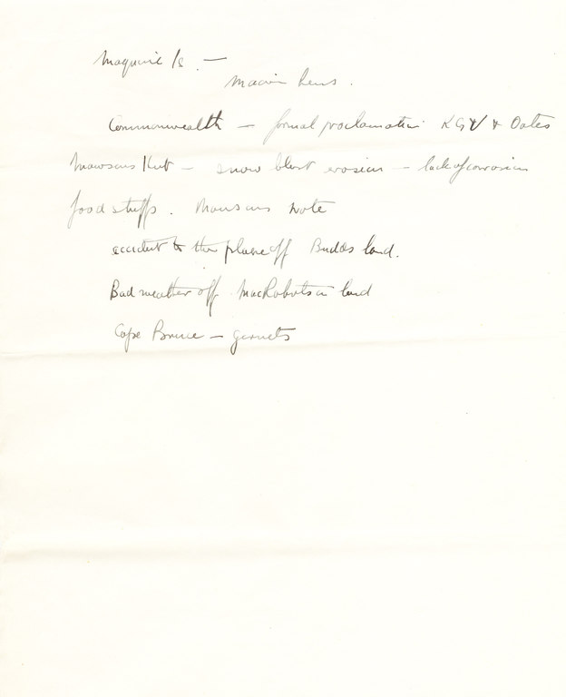 Draft letter re. W.R.Colbeck's time on the Discovery DUNIH 1.155