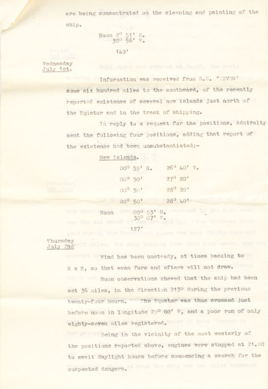 Tyed copy of Ship's log 18/04/1931-01/08/1931 DUNIH 1.187
