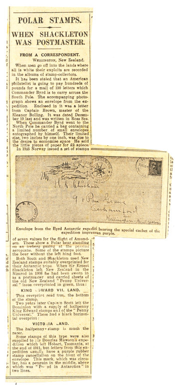 Cutting re.Polar stamps and Byrd's Antarctic Expedition DUNIH 1.267