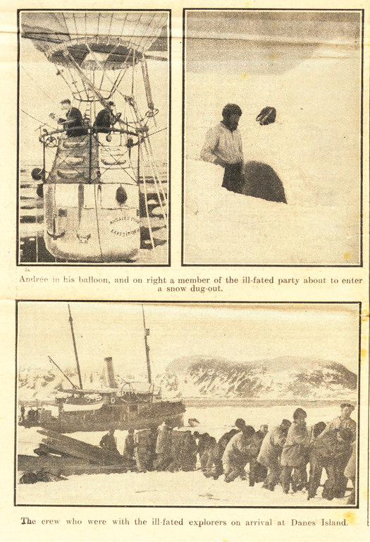 Article re. the failed Andree Arctic Balloon Expedition DUNIH 1.325