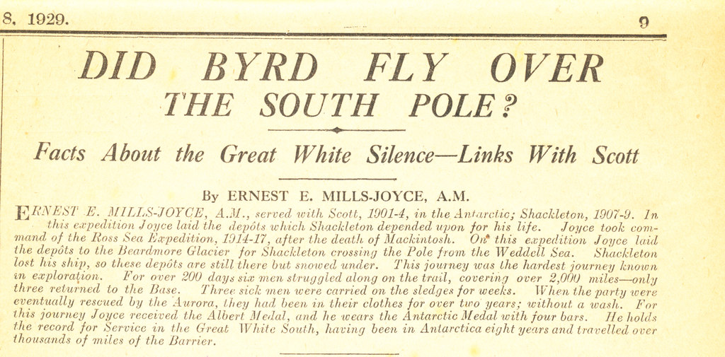 Article re. Ernest Joyce's polar memories DUNIH 1.328