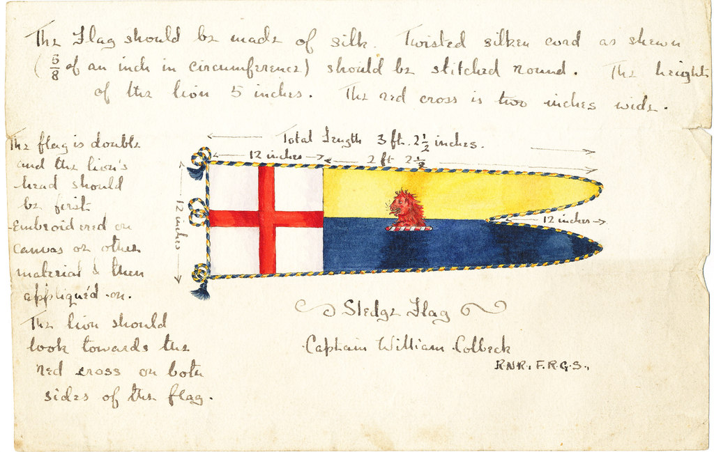 Sledge flag of William Colbeck DUNIH 1.499