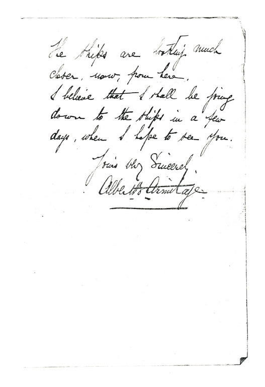 Letter re. letter for Royds DUNIH 1.553