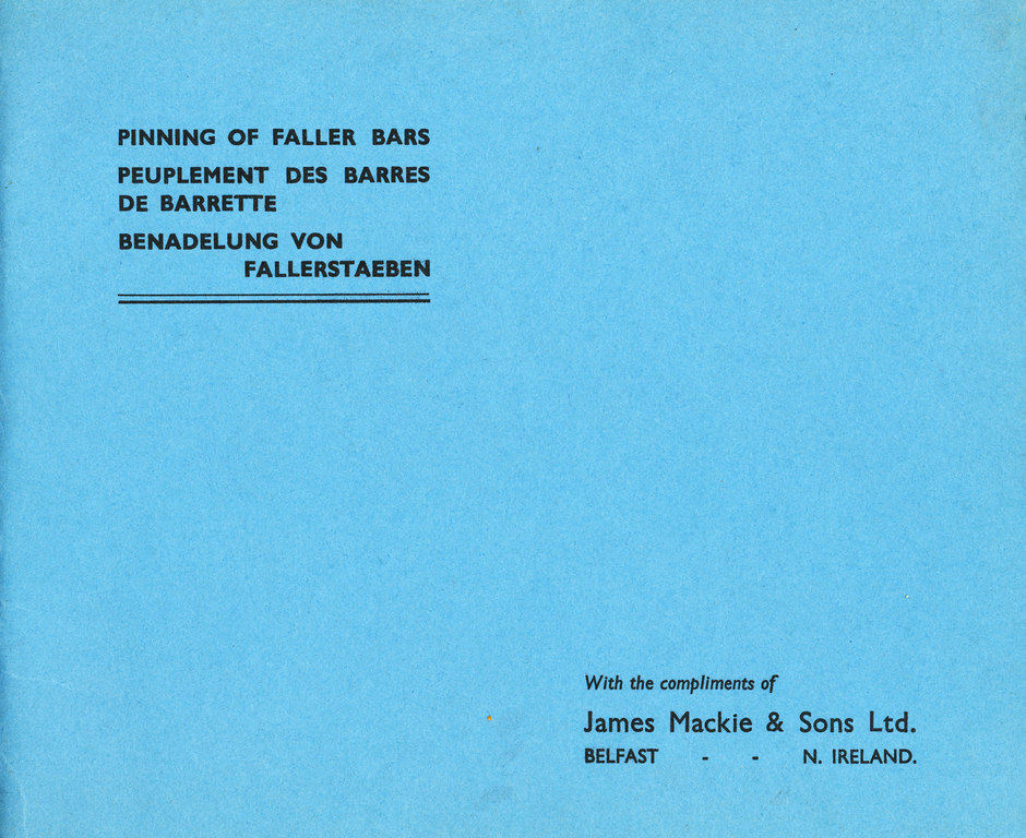 Pinning of Faller Bars Booklet DUNIH 143