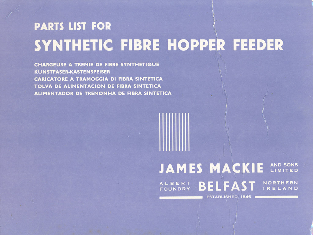 Synthetic Fibre Hopper Feeder Parts List DUNIH 148