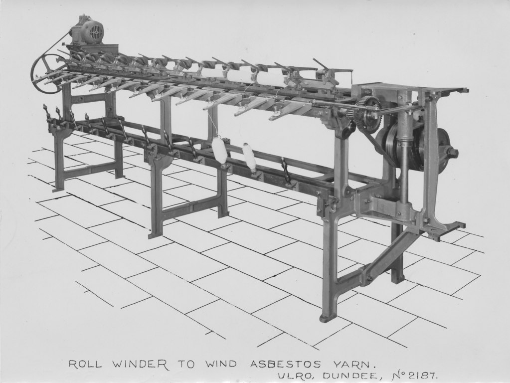 ULRO - Roll winder to wind asbestos yarn DUNIH 393.71