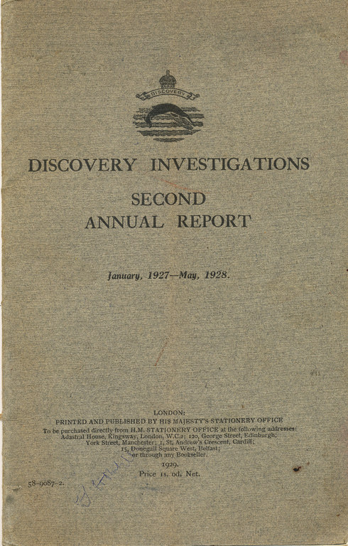 Discovery Investigations Jan 1927-May 1928 DUNIH 399