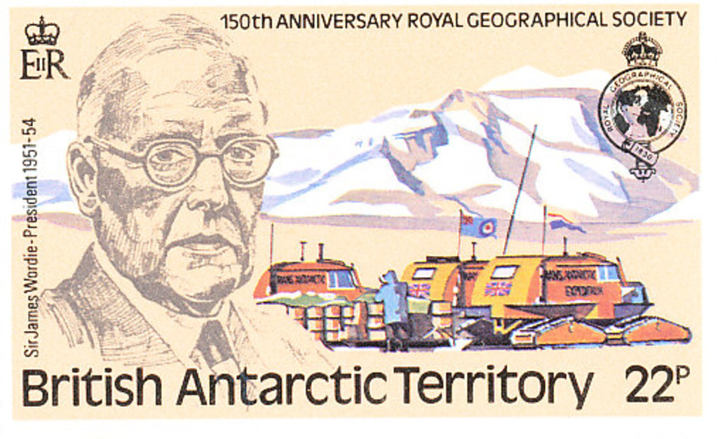 Royal Geographical Society 150th Anniversary Stamps DUNIH 438.2
