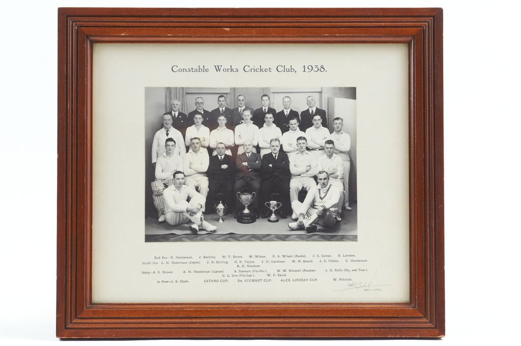 Constable Works Cricket Club, 1938 DUNIH 547