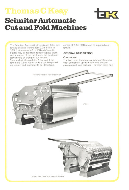 Booklet re. Thomas C. Keay Jute Machinery DUNIH 73.1