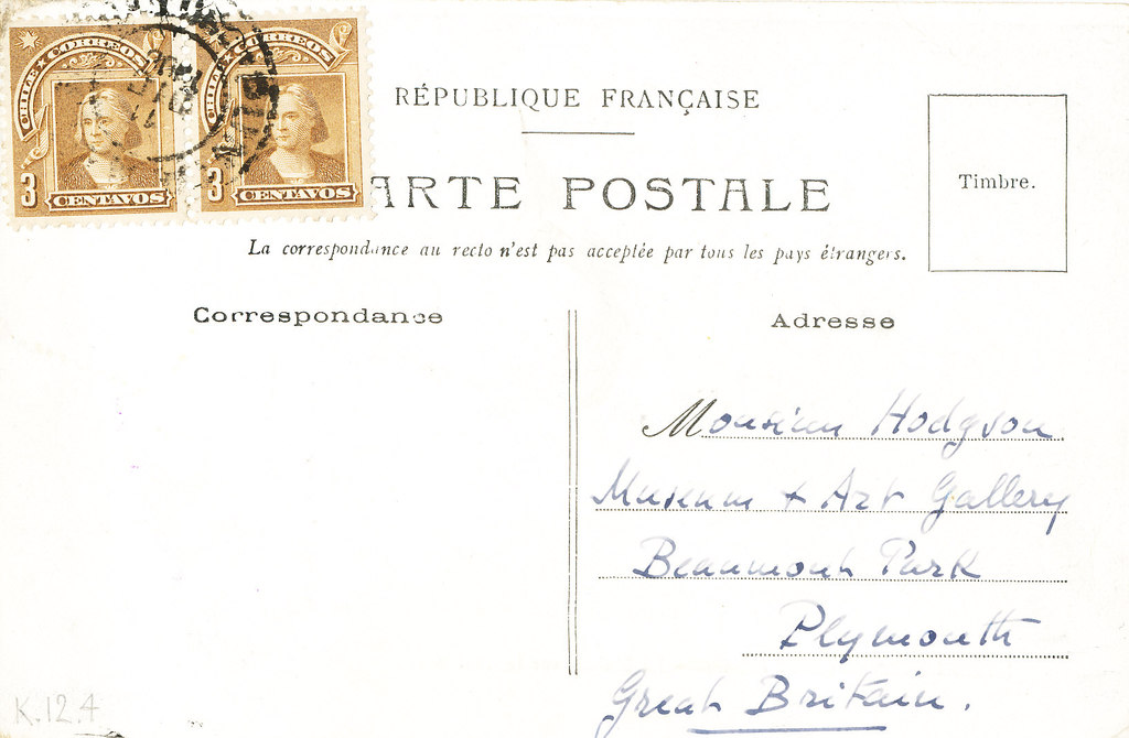 Postcard from J. Charcot of French Antarctic Expedition K 12.4