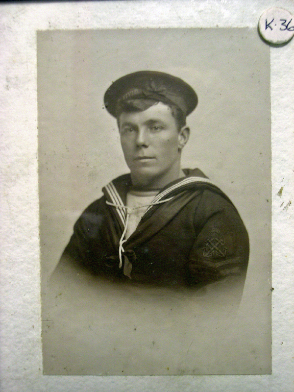 Portrait of sailor in full uniform. K.36