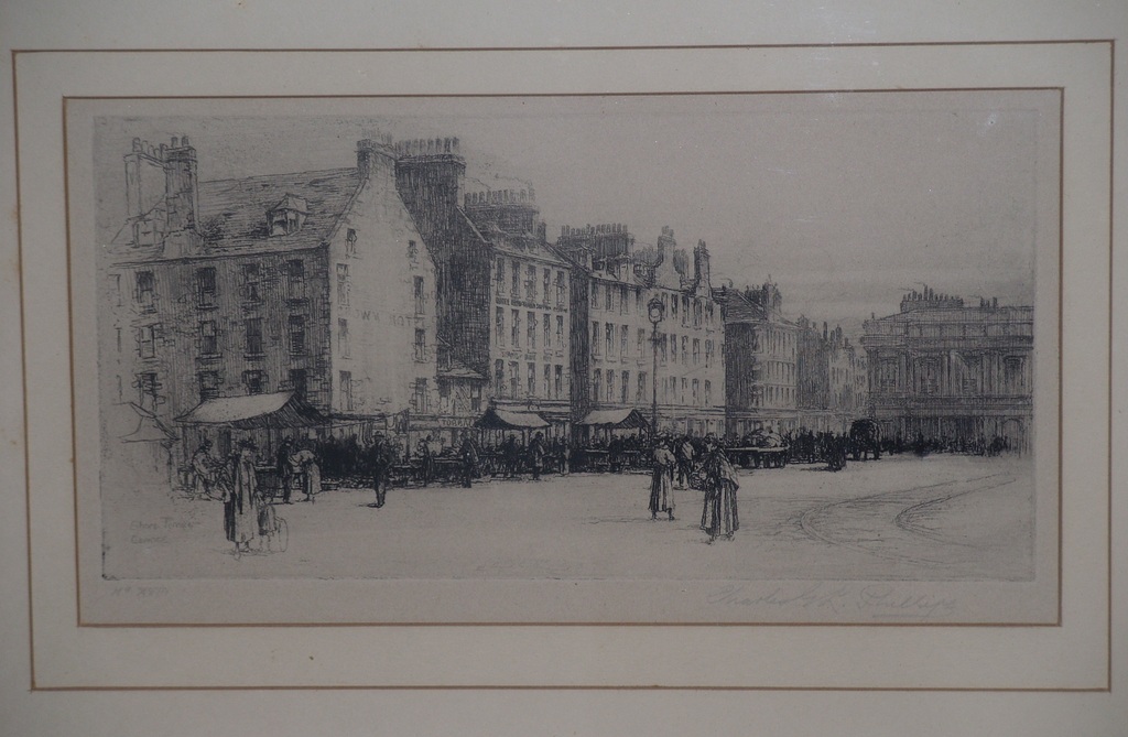 Etching of Shore Terrace, Dundee DUNIH 448.5