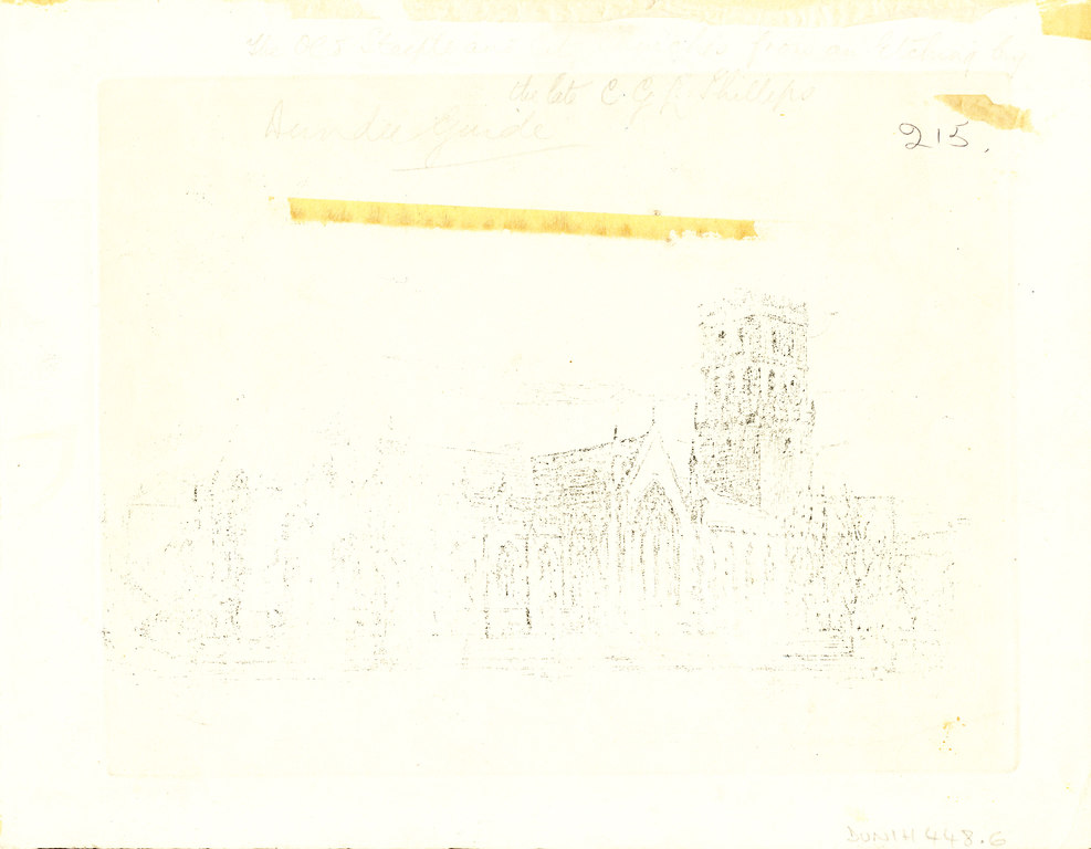Etching of the City Churches, Dundee DUNIH 448.6