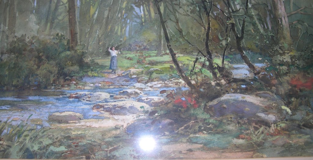 Watercolour entitled, The Sparlkle of a Stream DUNIH 449.12