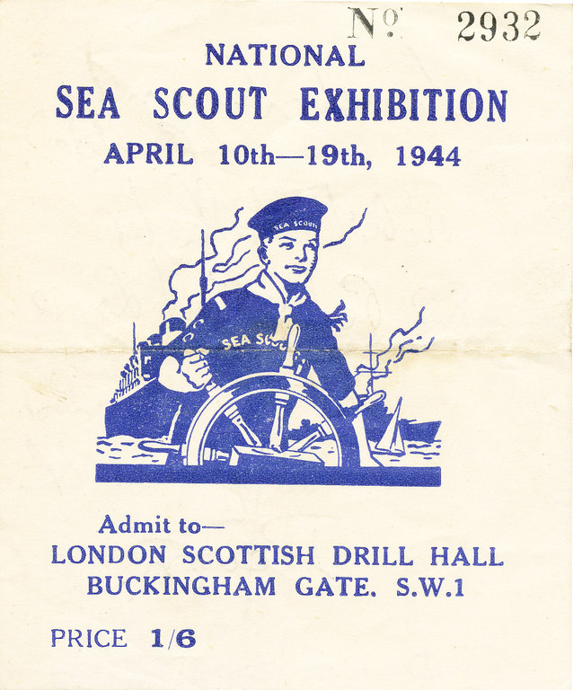 Sea Scout Exhibition entrance ticket DUNIH 2009.14.20