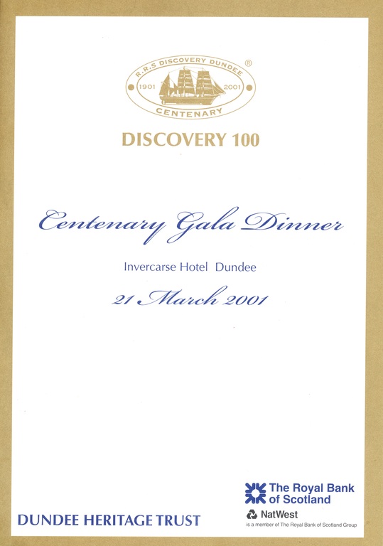 Discovery 100 Centenary Gala Dinner DUNIH 2010.46.5