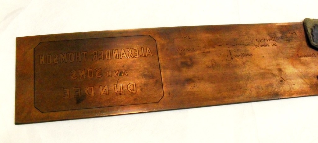 Printing plate for Alexander Thomson, & Son DUNIH 2008.159.2