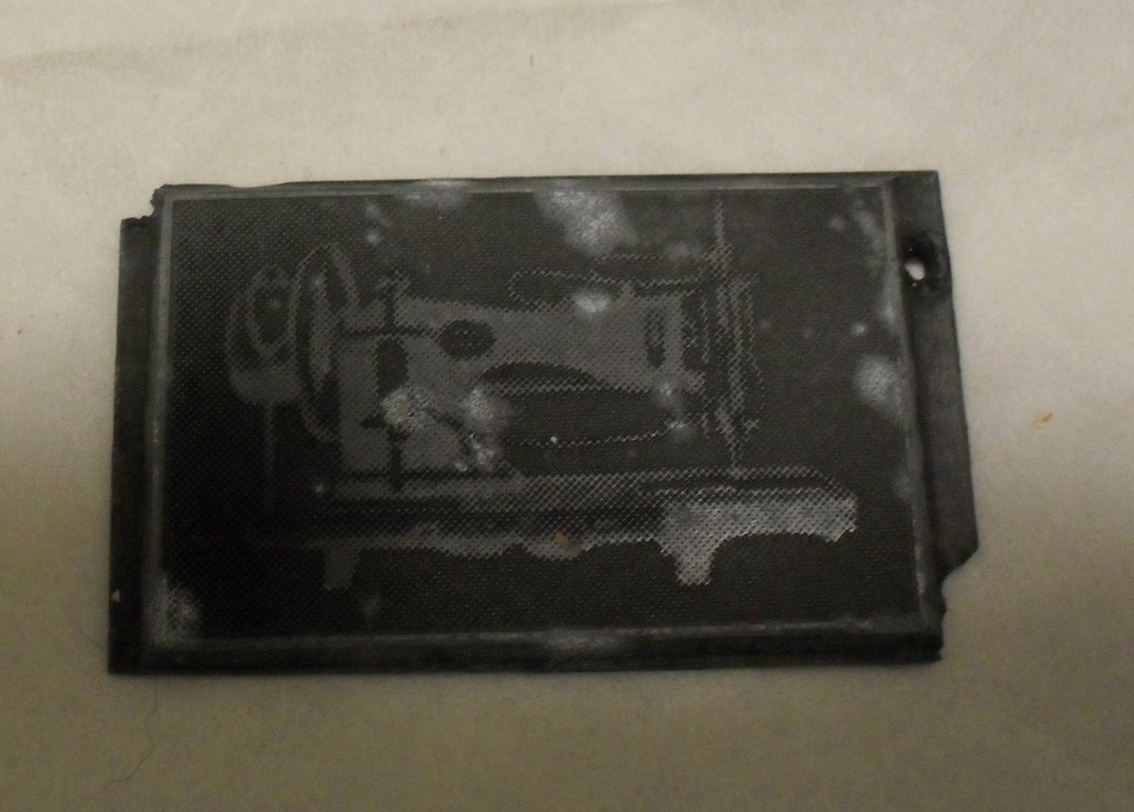 Photogravure printing metal plate of sewing machine DUNIH 284.15