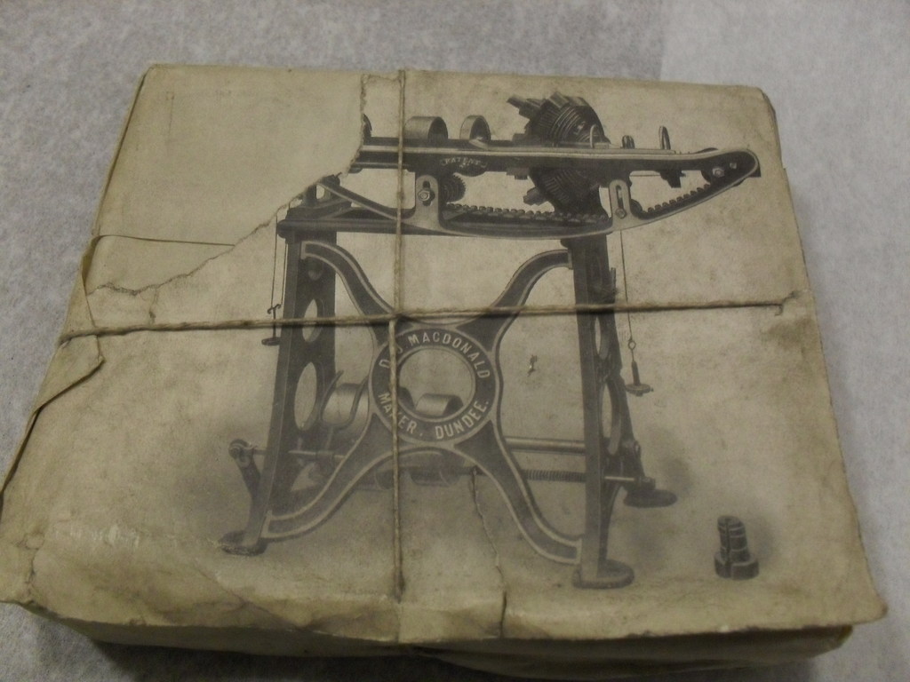 Wrapped printing block of patent machine DUNIH 284.78