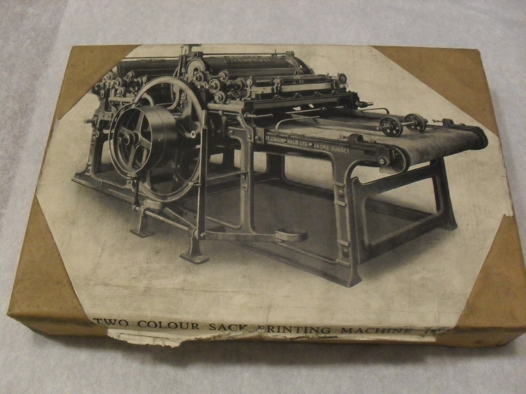 Wrapped printing block of two colour sack printing machine DUNIH 284.114