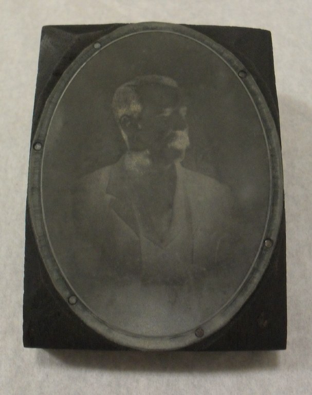 Photogravure printing block of unidentified man DUNIH 284.127