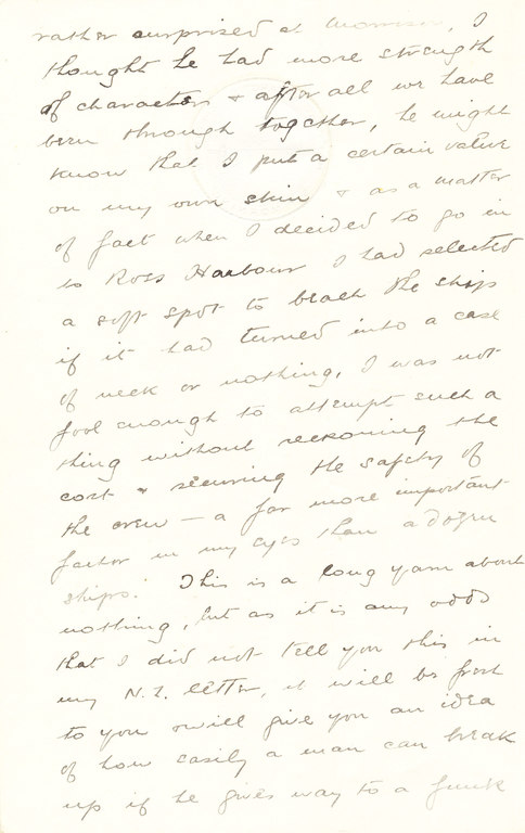 Letter from William Colbeck to Edith Robinson DUNIH 1.006