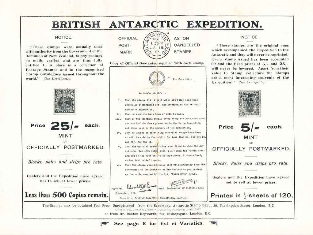 Souvenir Catalogue of Terra Nova Expedition DUNIH 2014.14.4