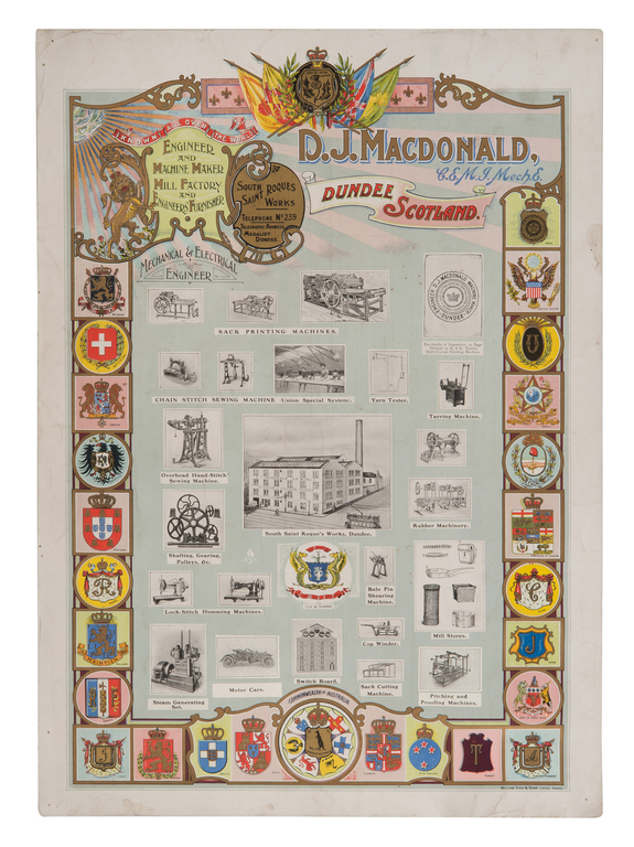 Poster advertising D. J. McDonald DUNIH 184