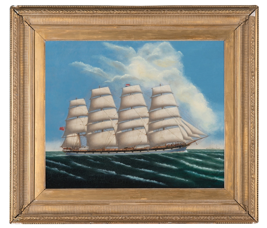 Oil Painting of the County of Inverness sailing vessel DUNIH 2014.25