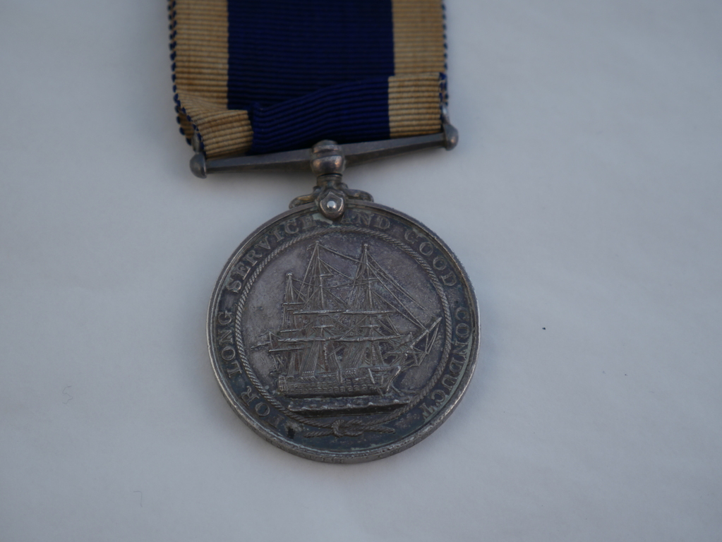 Long Service and Good Conduct Medal presented to Frank Plumley DUNIH 2016.30.10