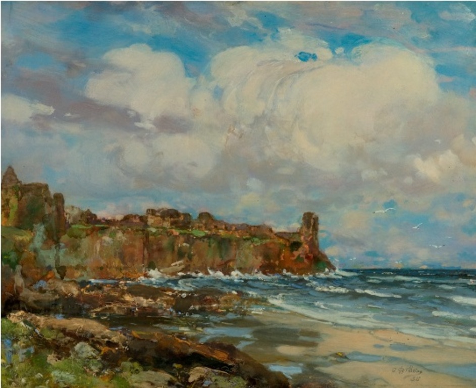 Oil Painting of St.Andrews Castle DUNIH 449.14