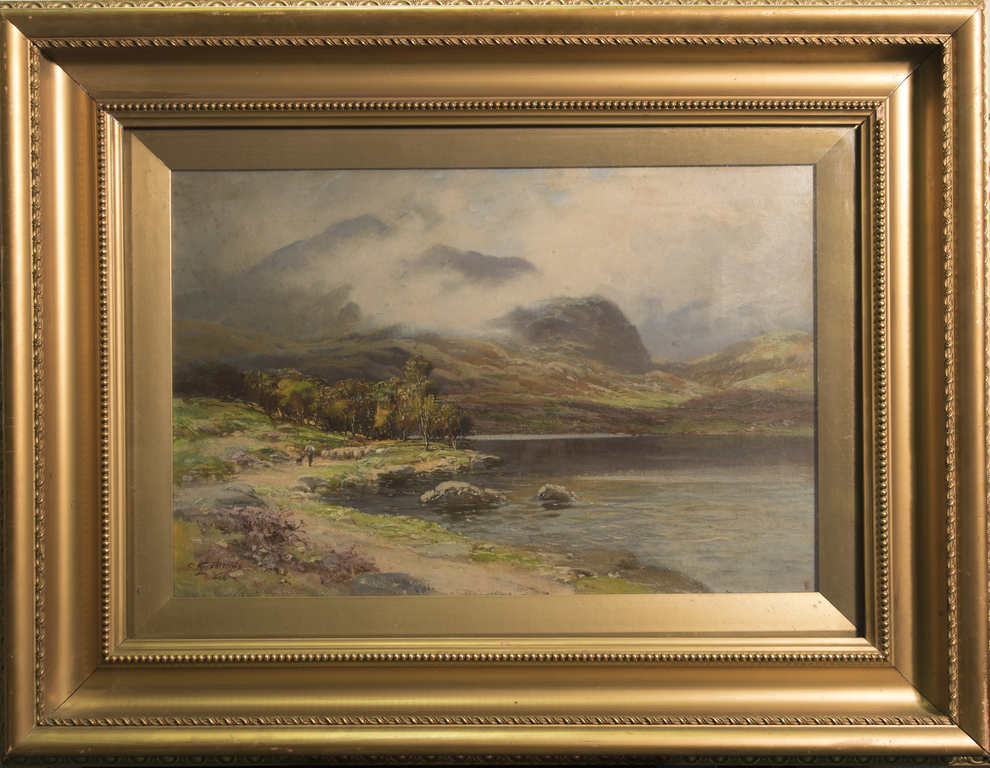 Oil painting of Scottish Landscape by Charles Phillips DUNIH 2017.6