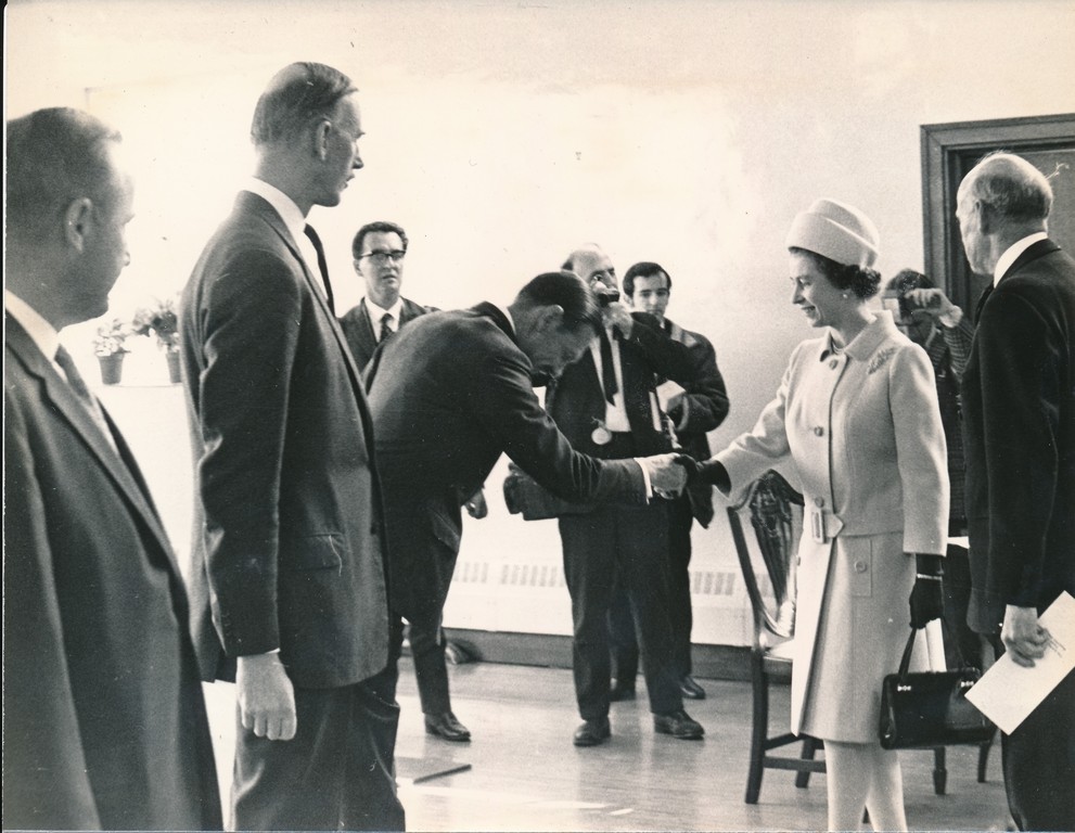 Photograph of the Queen at Royal Visit to Douglasfield, May 1969 DUNIH 2017.16.2.27