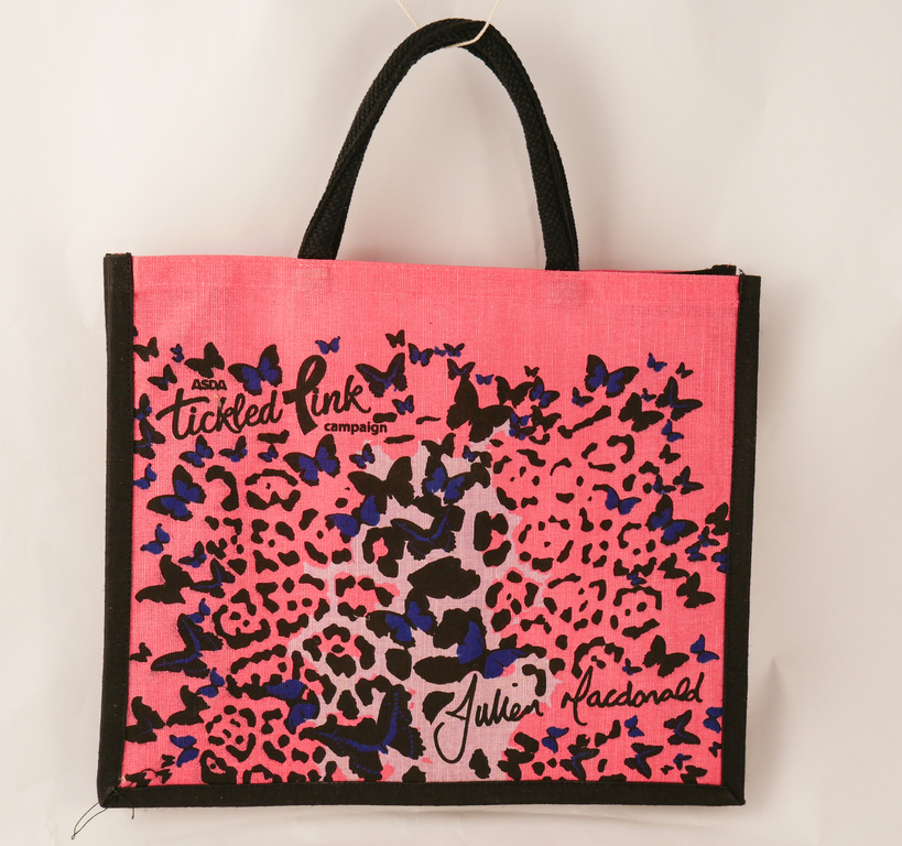 Tickled Pink Jute Bag by Julien MacDonald DUNIH 2013.32.3