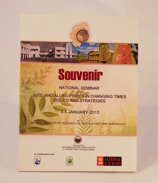 Souvenir brochure from the National Seminar on Jute and Allied Fibres DUNIH 2013.3.2