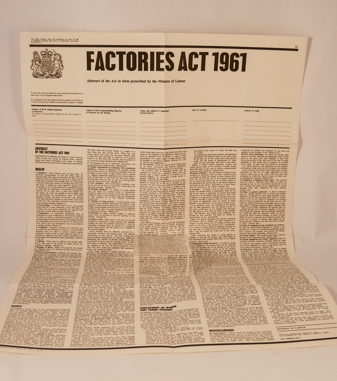 Factories Act 1961 DUNIH 2010.3