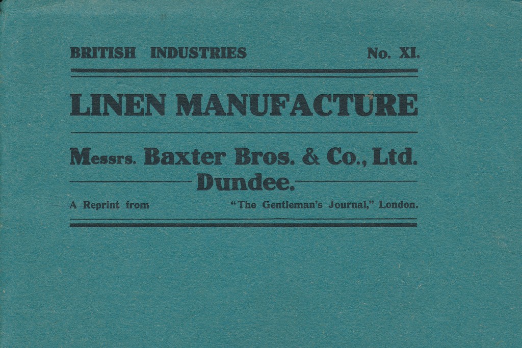 Booklet on Linen Manufacture DUNIH 2011.46