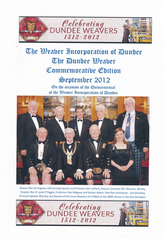 Commemerative edition of The Dundee Weaver, Sept 2012 DUNIH 2014.18.1
